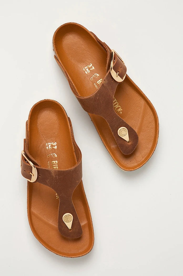 Кожени джапанки Birkenstock Gizeh Big Buckle