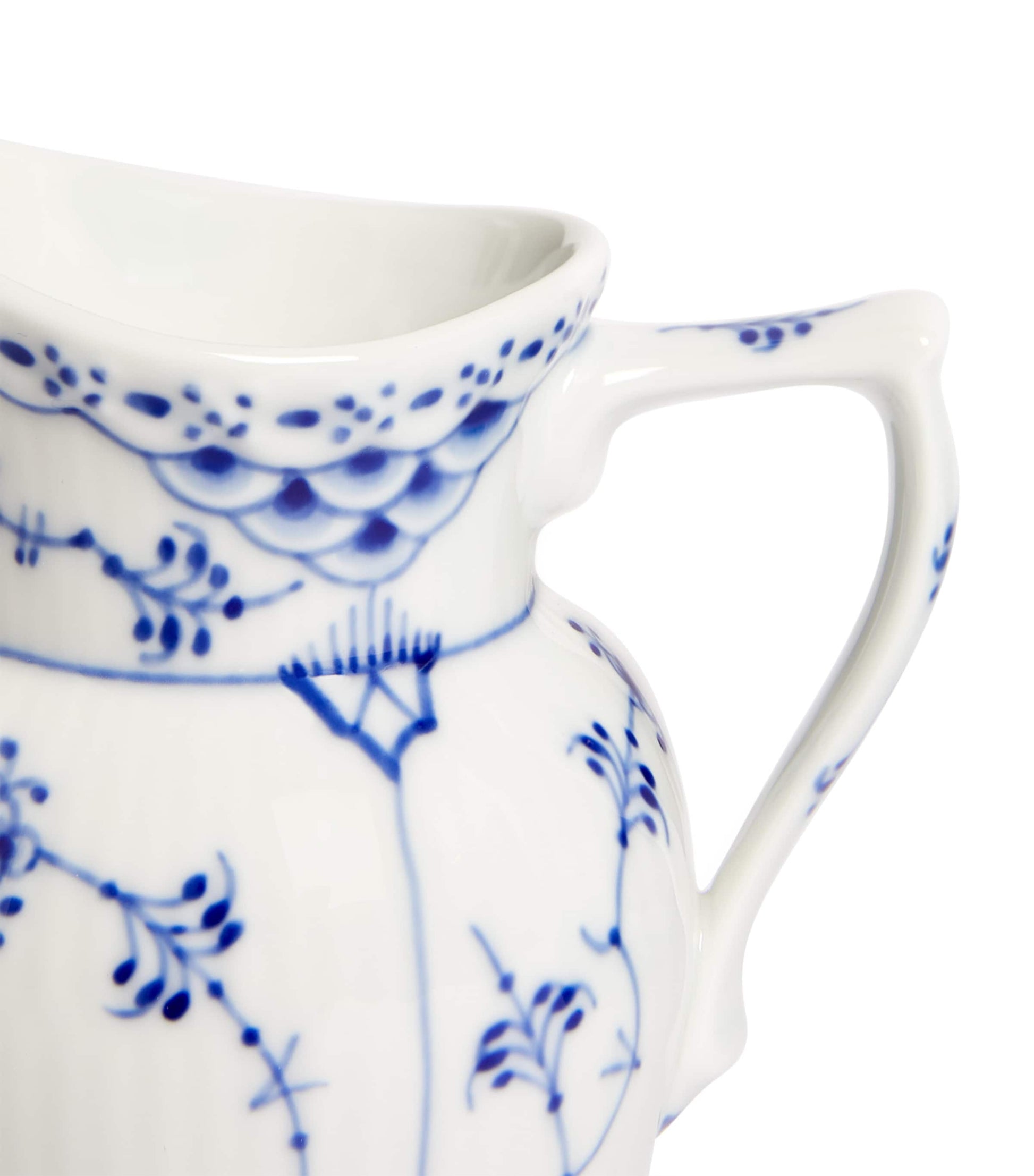 Royal Copenhagen Blue Fluted Half Lace Cream Jug (170ml)