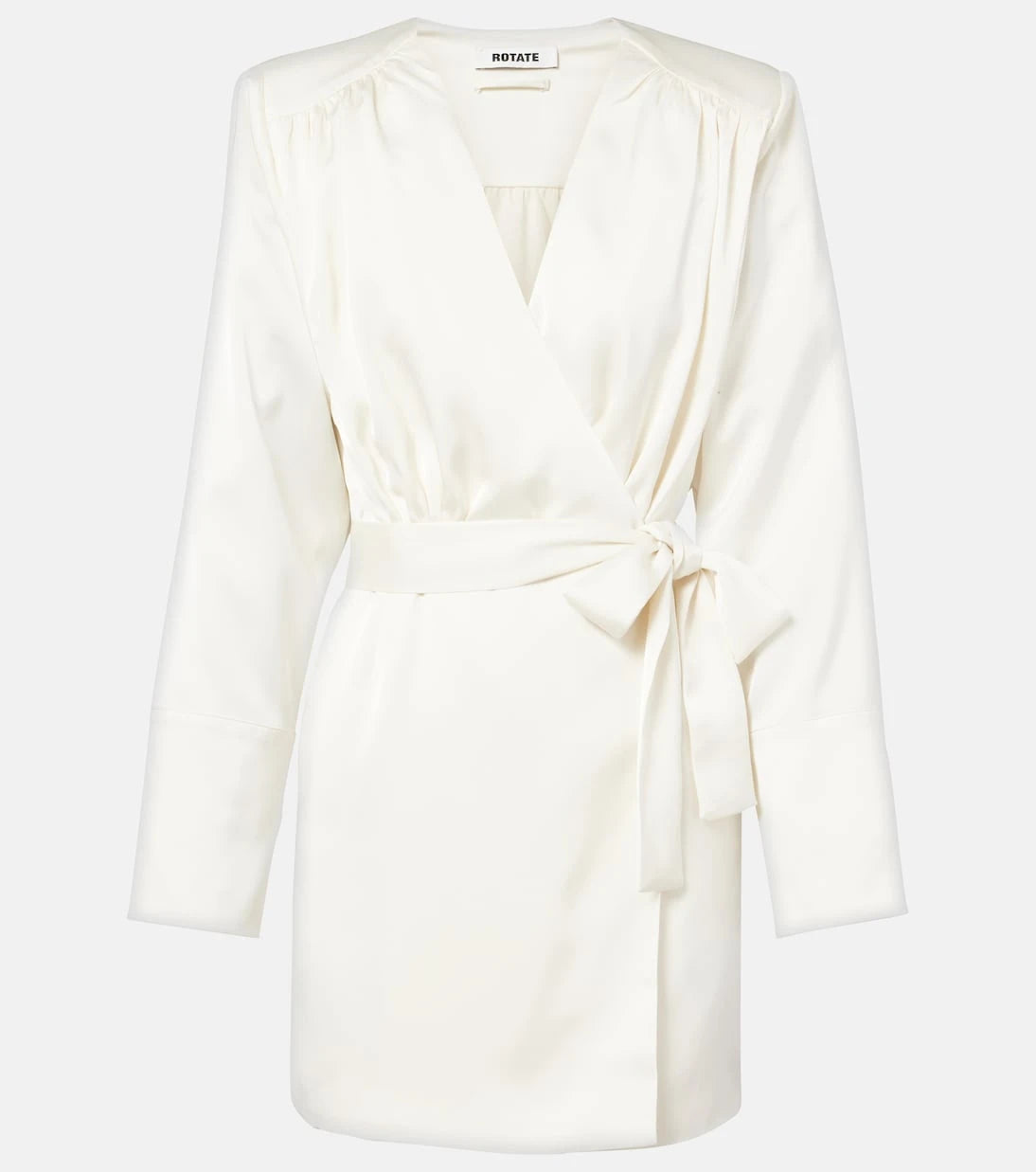 Rotate - Satin wrap dress