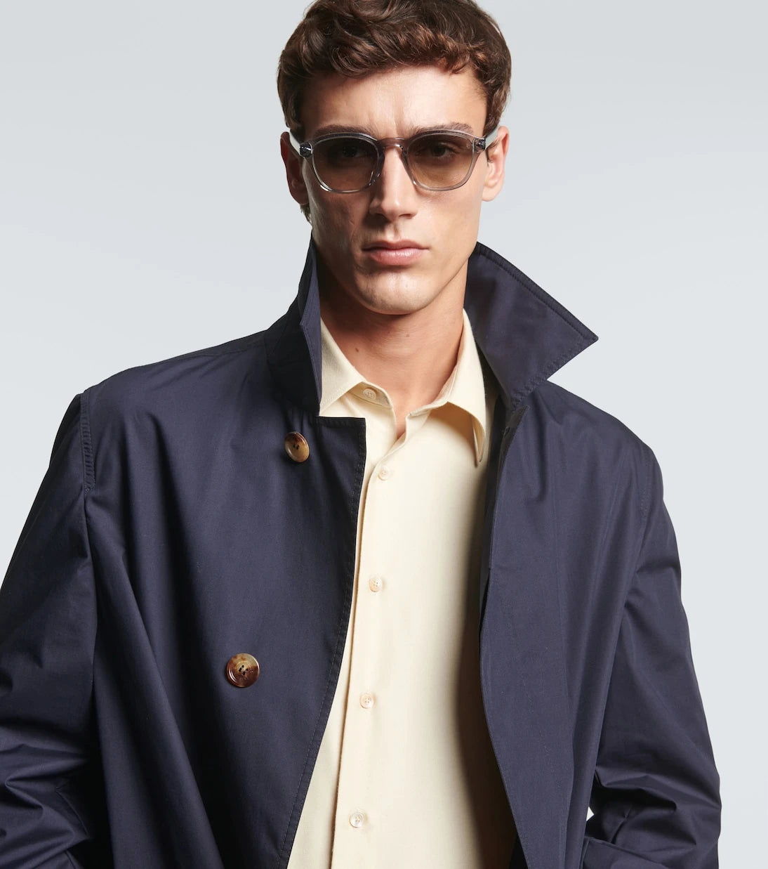 Brunello Cucinelli - Intarsia Rays round sunglasses