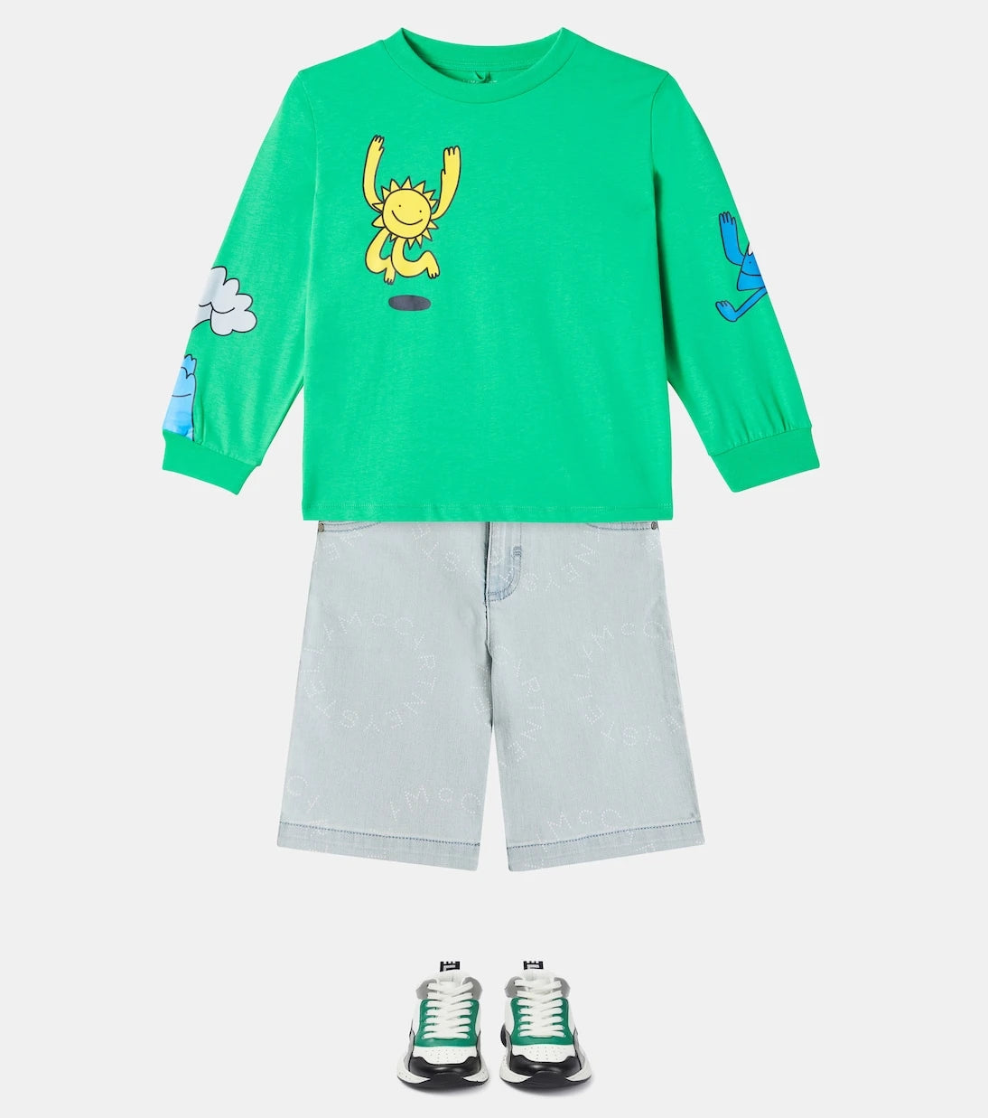 Stella McCartney Kids - سويت شيرت قطني مطبوع