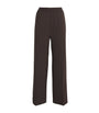 Brown Wide-Leg Trousers