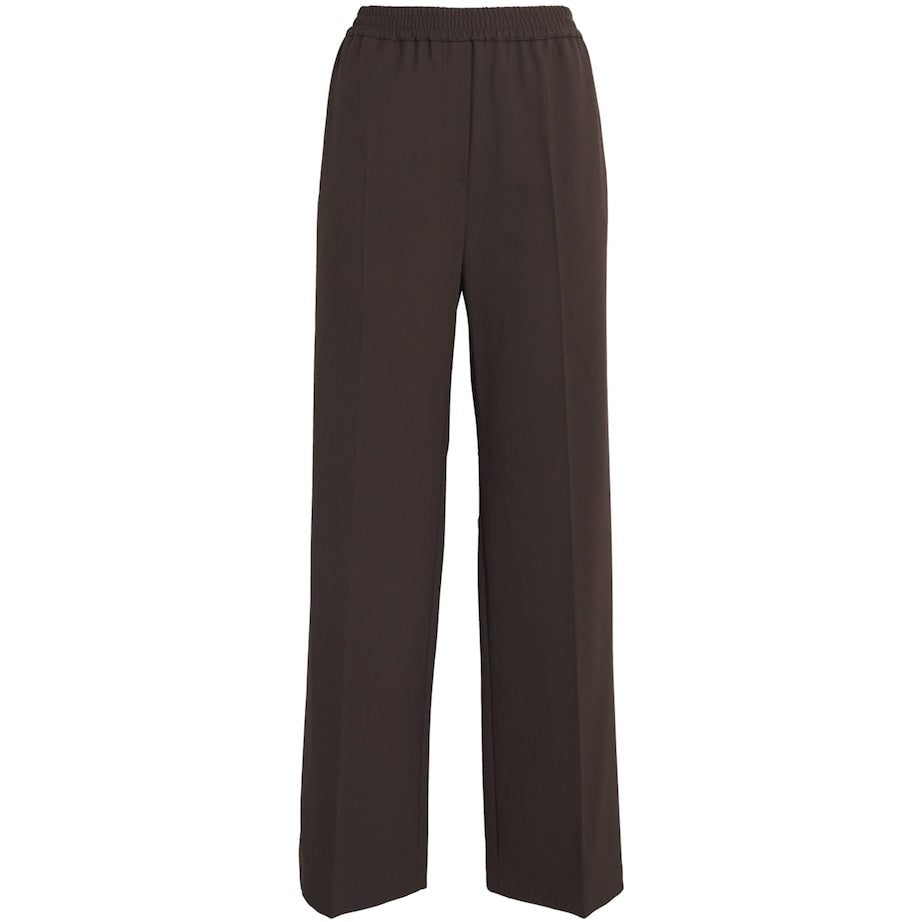 Brown Wide-Leg Trousers