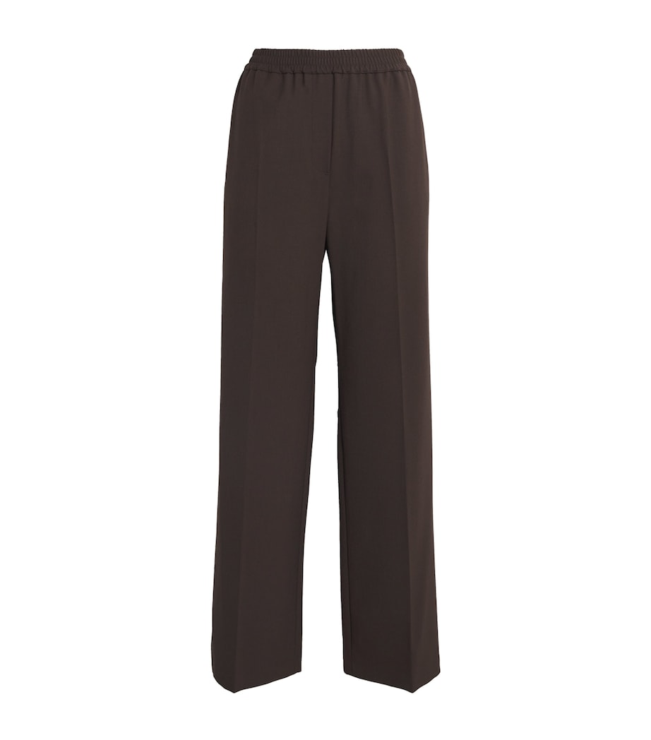 Brown Wide-Leg Trousers