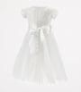 Monnalisa White Sequin-Embellished Dress (2-16 Years)