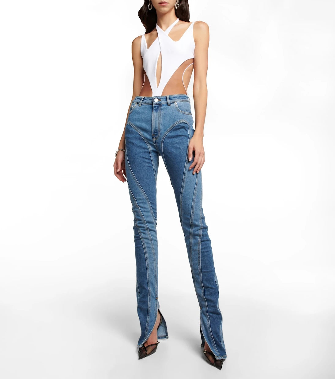 Mugler - Illusion cutout bodysuit