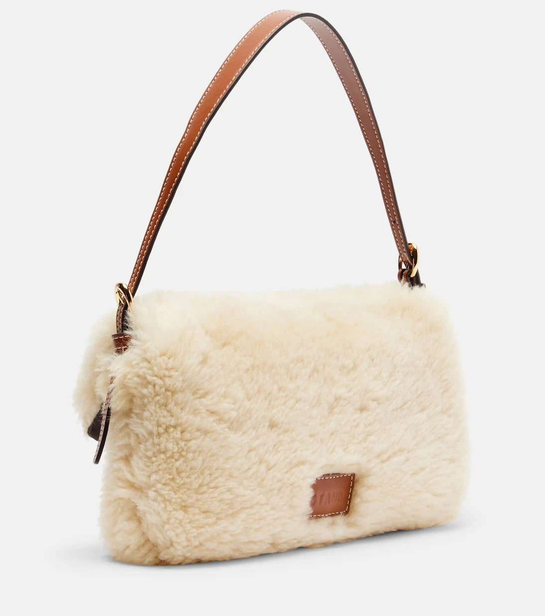 Staud - Harlow shearling shoulder bag