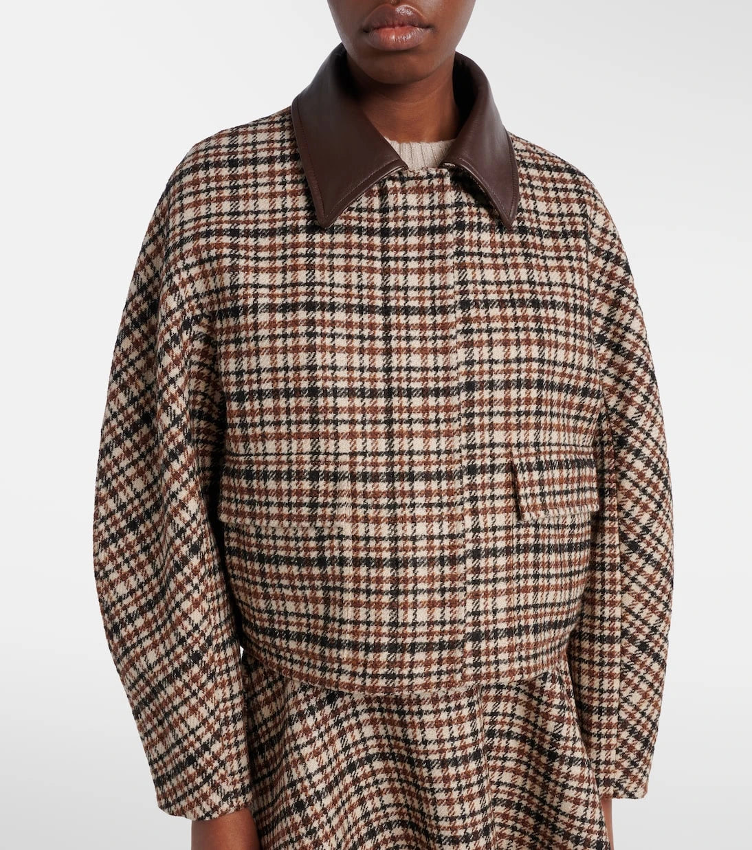 Brunello Cucinelli - Checked wool and alpaca-blend jacket