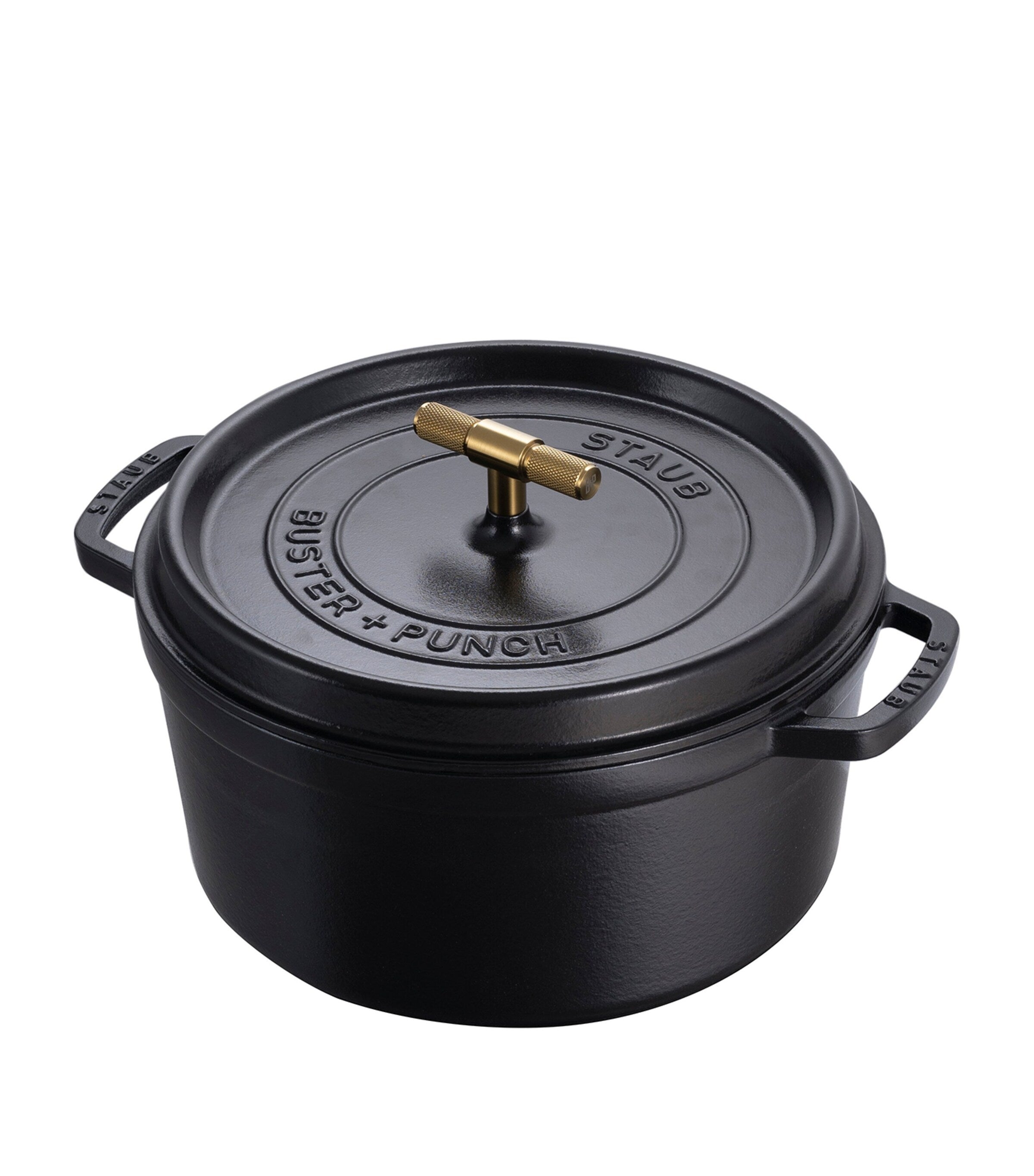 Staub x Buster + Punch Cocotte with Brass Knob (28cm)