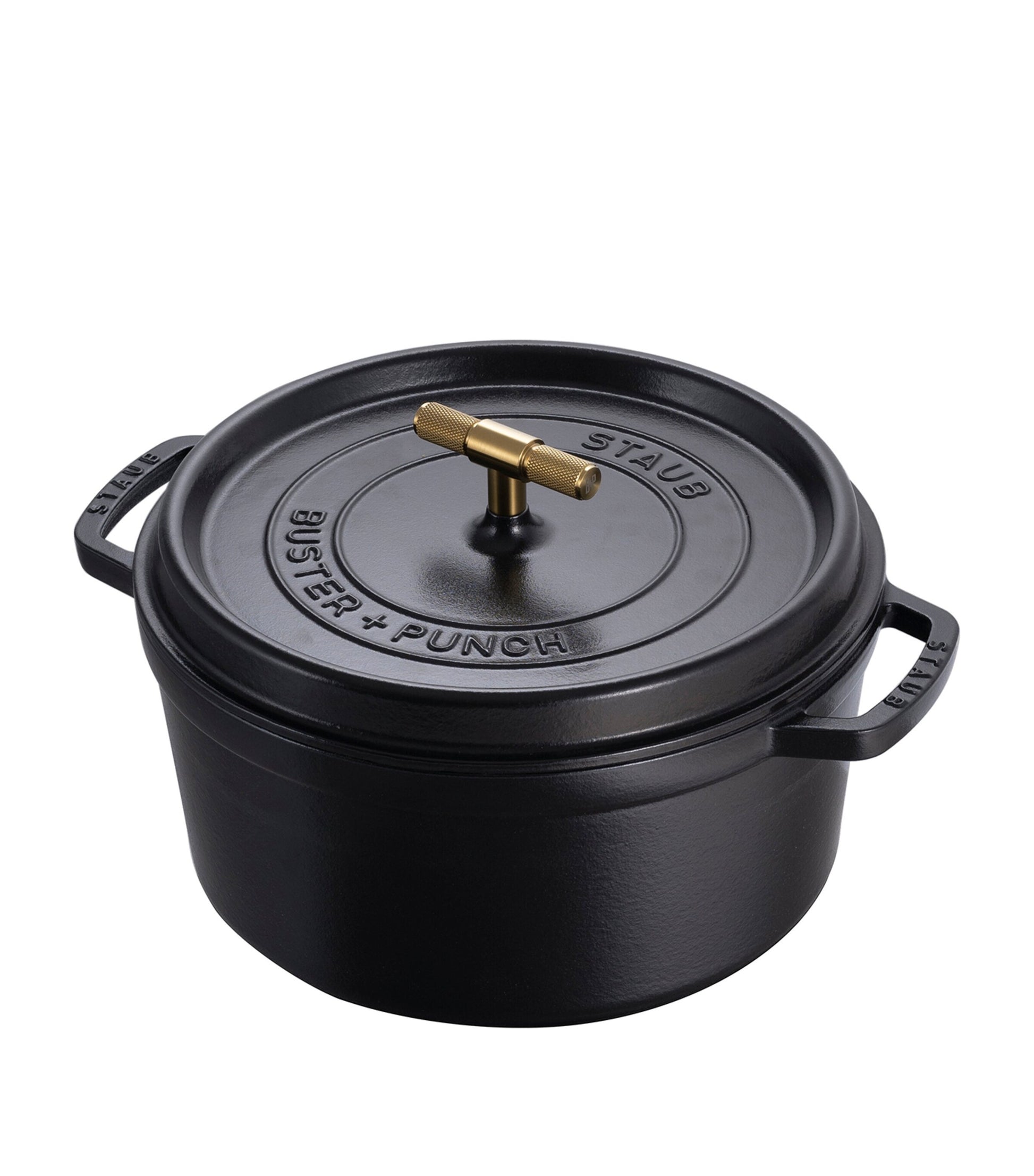 Staub x Buster + Punch Cocotte with Brass Knob (28cm)