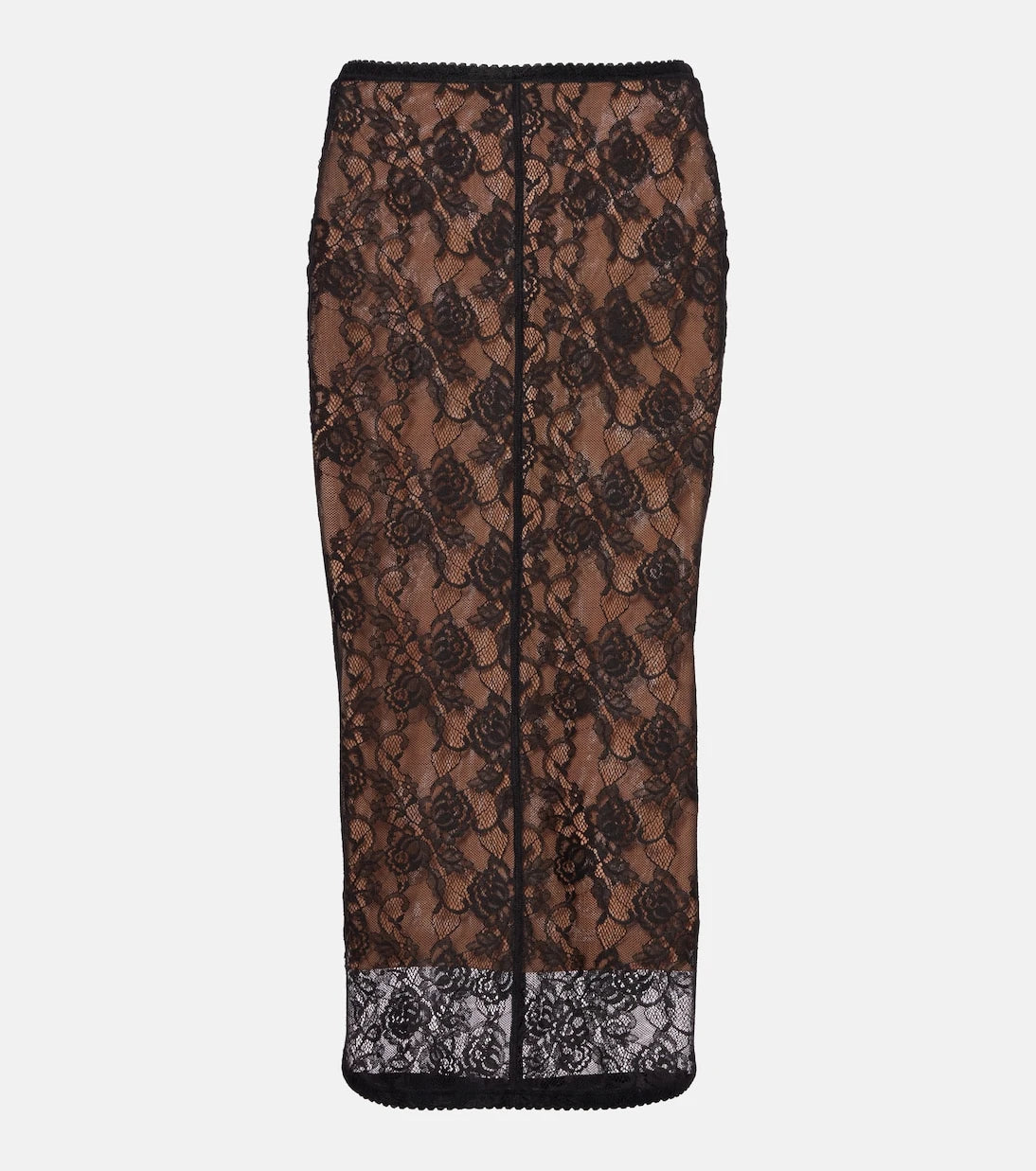 Self-Portrait - Sheer lace midi skirt