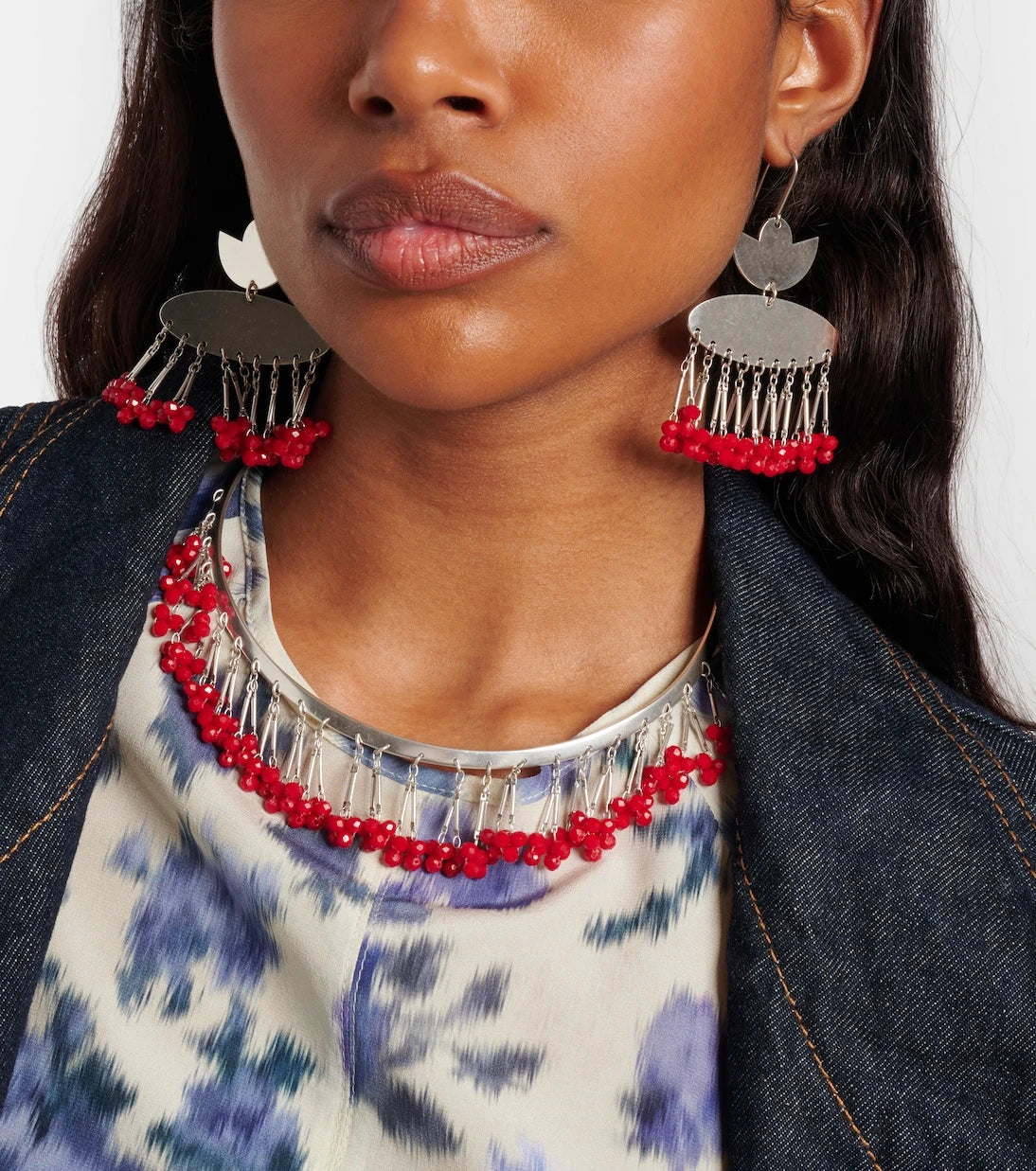 Isabel Marant - Beaded drop earrings
