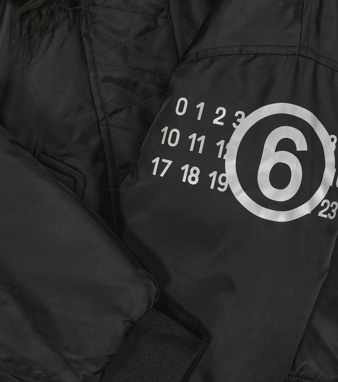 MM6 Maison Margiela Kids - سترة بومبر مبطنة من التويل