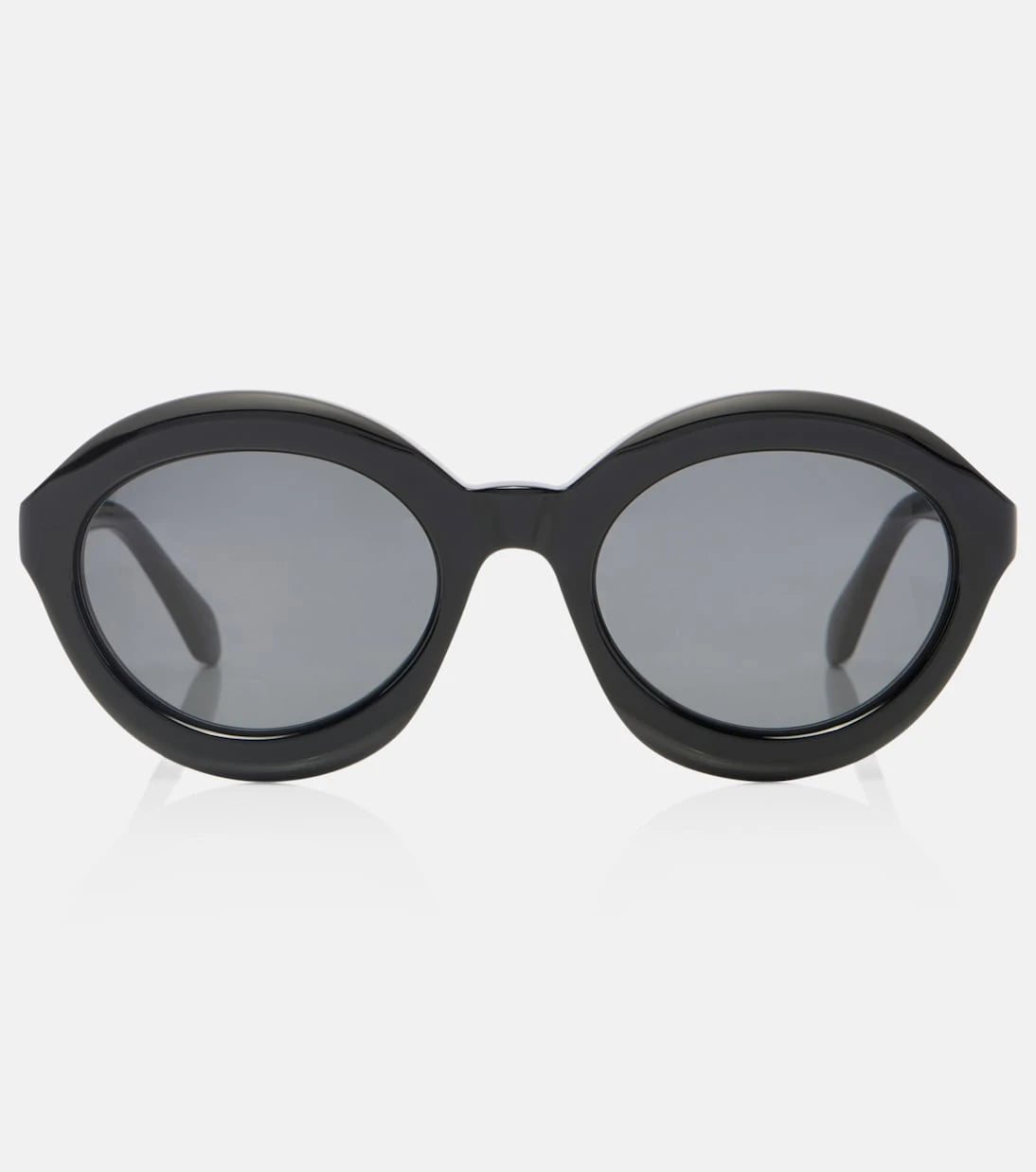 Alaïa - Lettering Logo round sunglasses