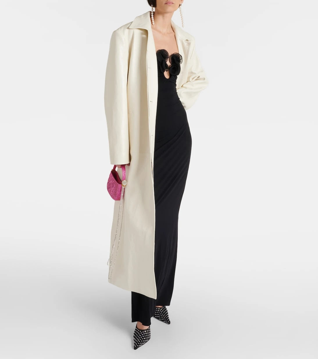 Magda Butrym - Single-breasted leather coat