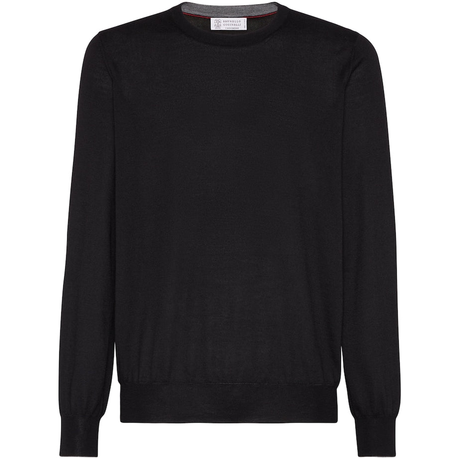 Brunello Cucinelli Black Cashmere Sweater