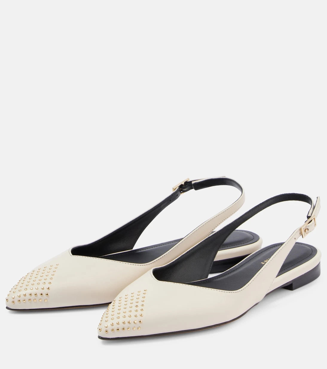 Isabel Marant - Branee studded leather slingback flats