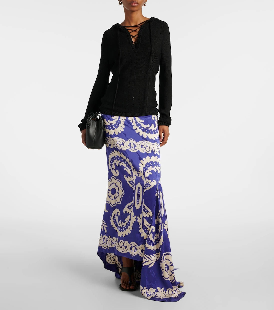 Etro - Hooded silk-blend sweater
