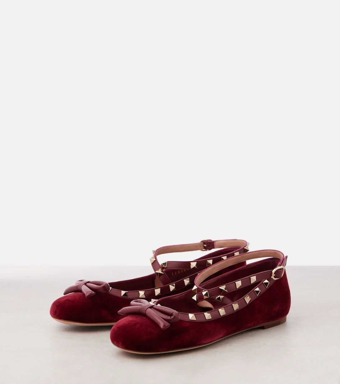 Valentino Garavani - Rockstud velvet ballet flats