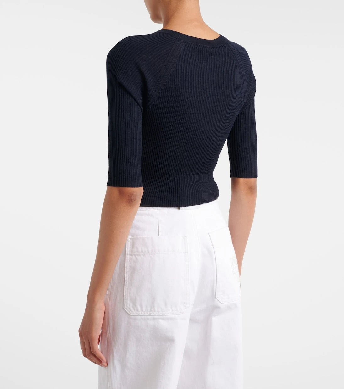 'S Max Mara - Cropped virgin wool cardigan
