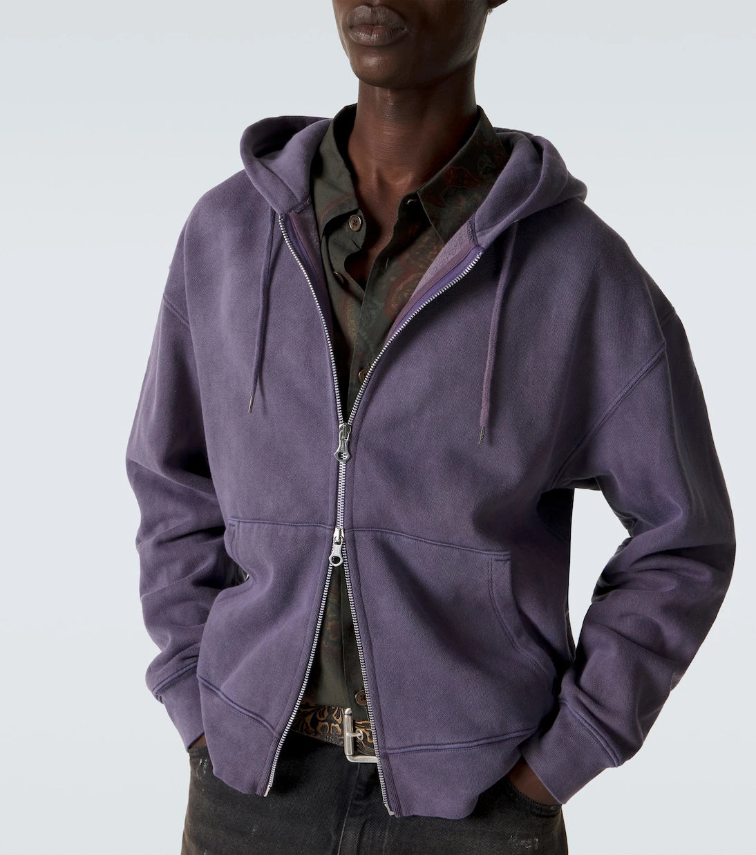 Our Legacy - Rascal cotton fleece zip-up hoodie