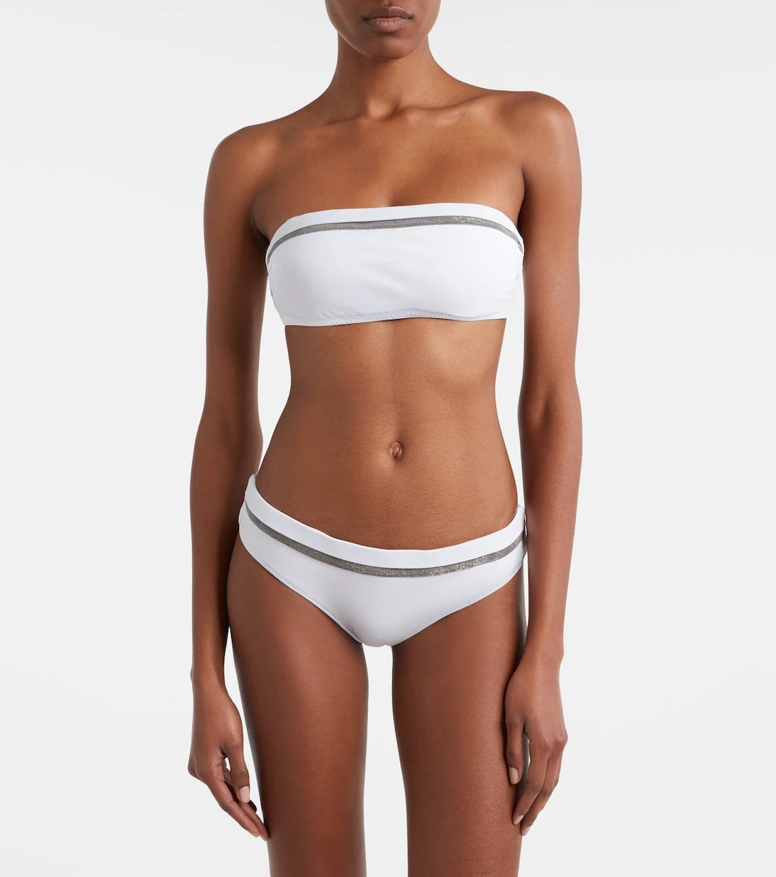 Brunello Cucinelli - Embellished bikini top