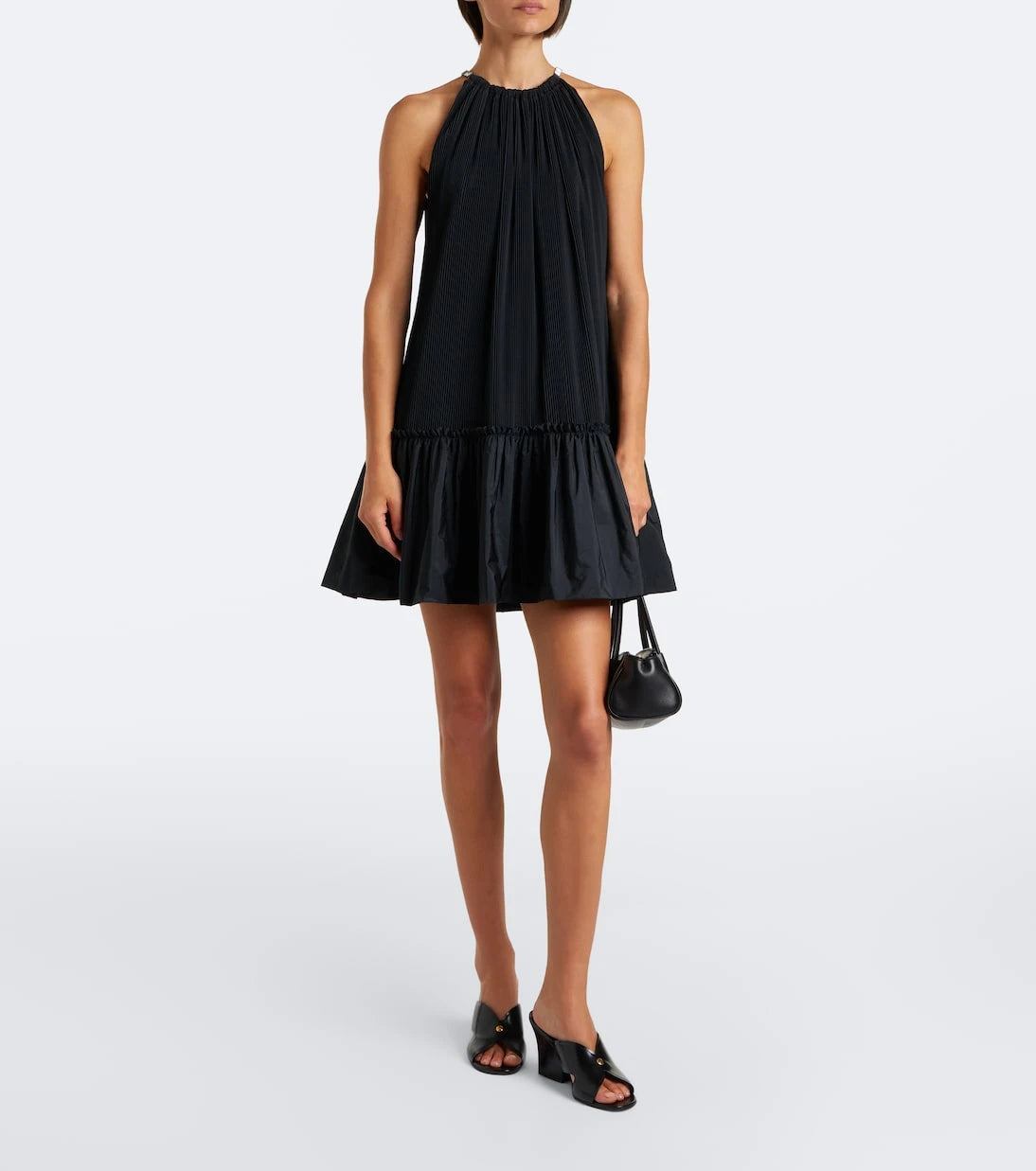 Max Mara - Embellished halterneck minidress