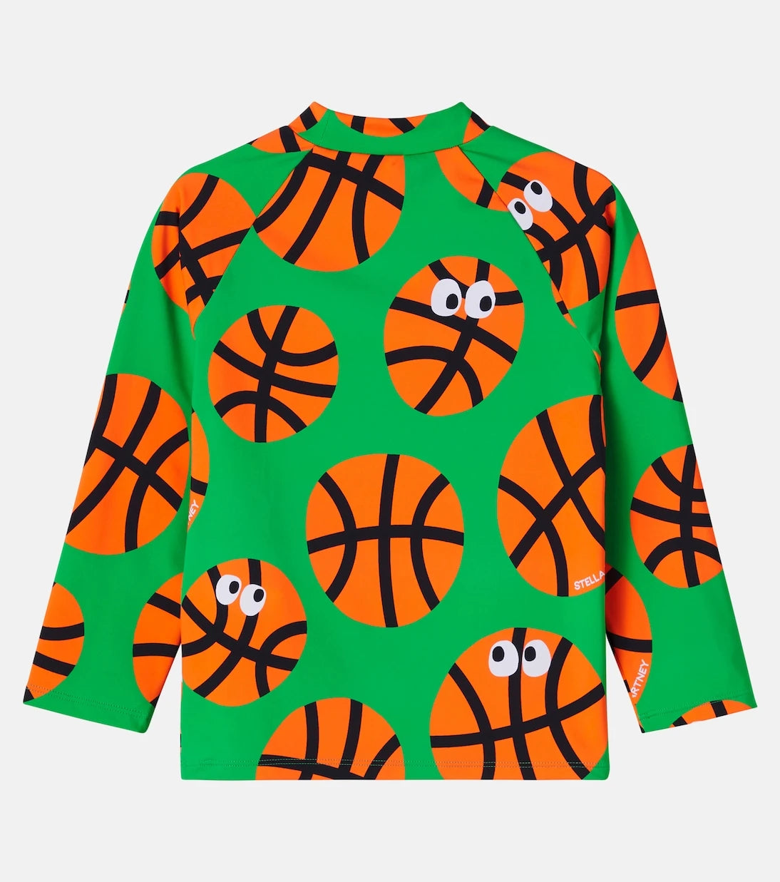 Stella McCartney Kids - Basketballs printed jersey rashguard top