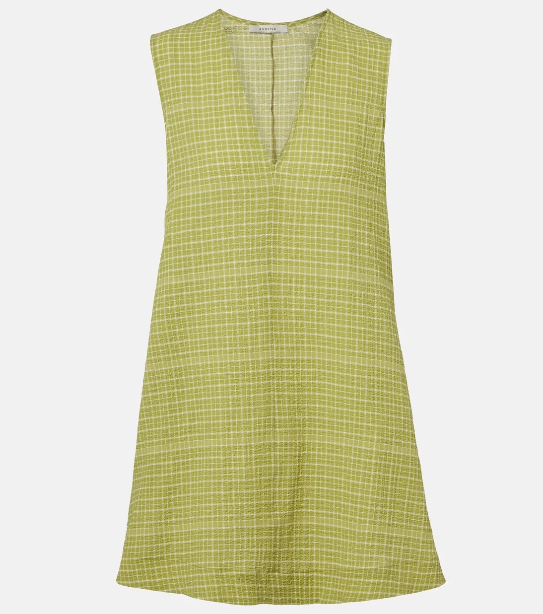 Asceno - Derya checked cotton minidress
