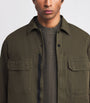 Stone Island Green Organic Cotton Ripstop Overshirt