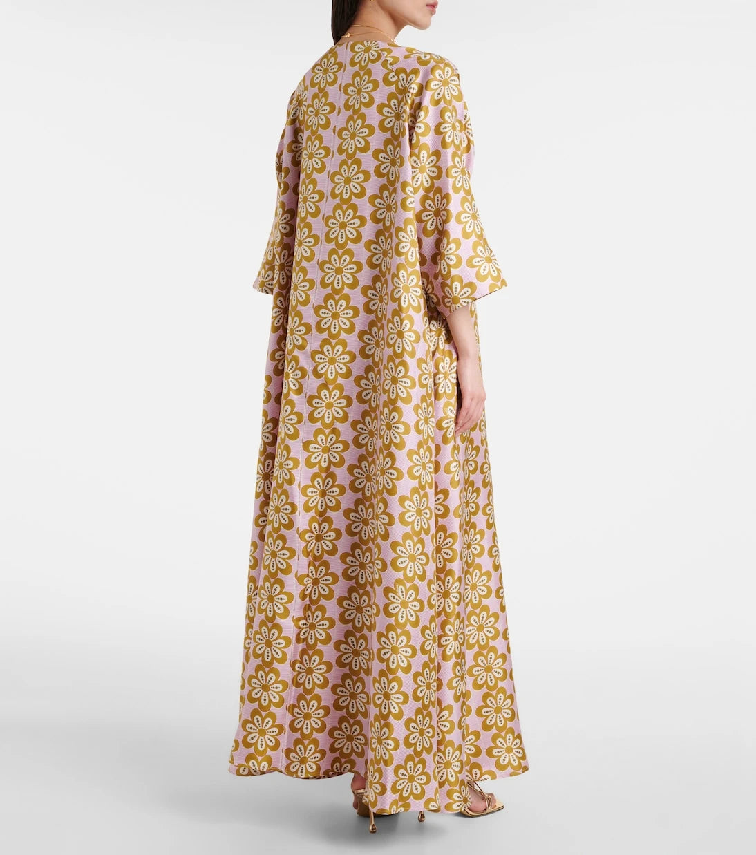 La DoubleJ - Muumuu printed silk twill maxi dress
