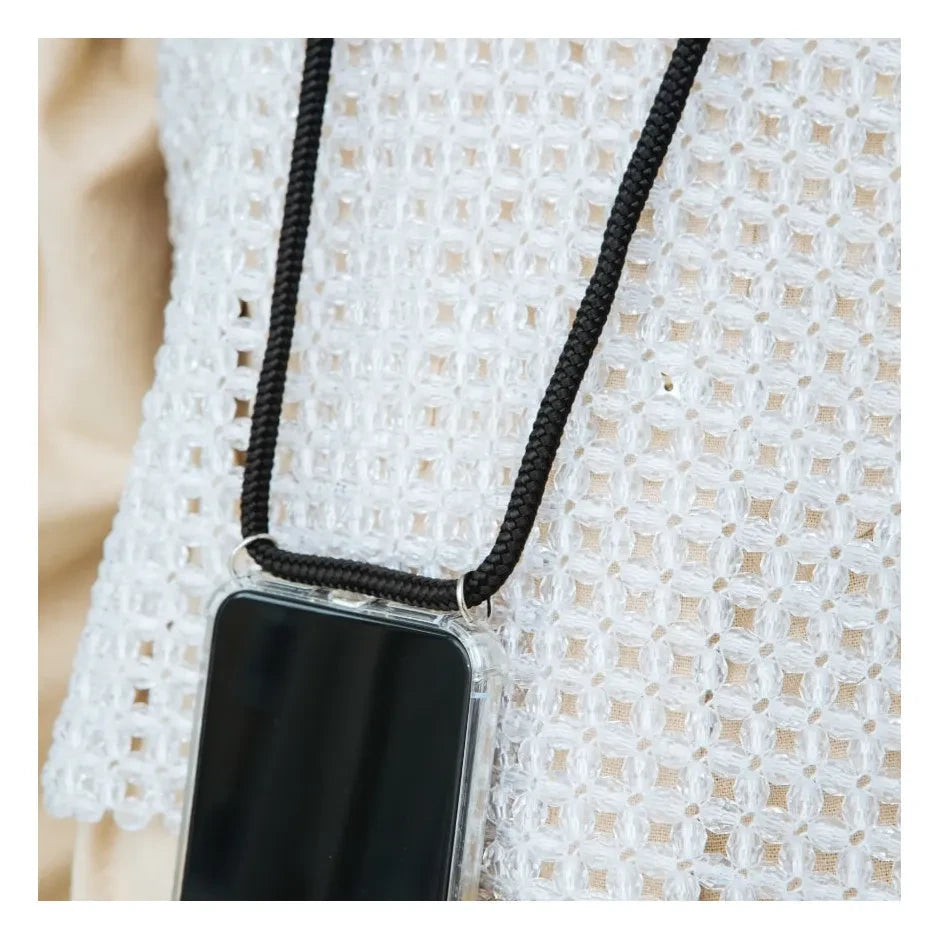 Xouxou - Black Smartphone Necklace | Black