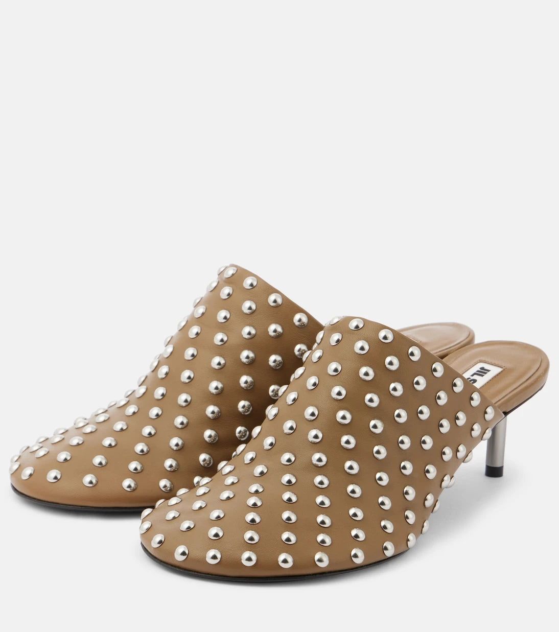 Jil Sander - Studded leather mules