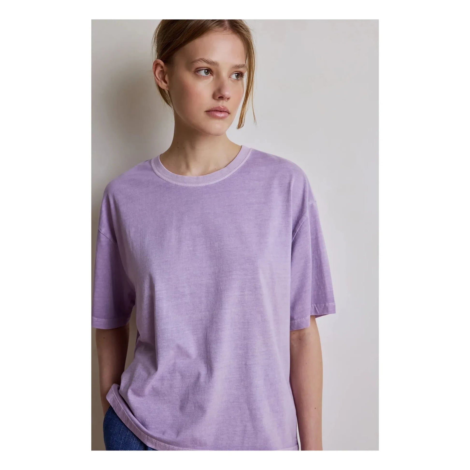 Hod - Ambre Cotton T-shirt | Matcha green