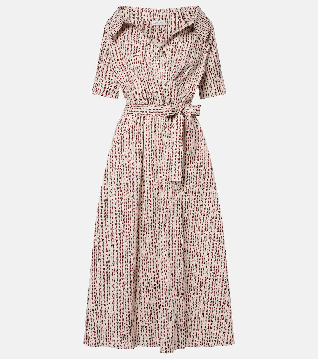 Altuzarra - Lydia printed cotton-blend wrap dress