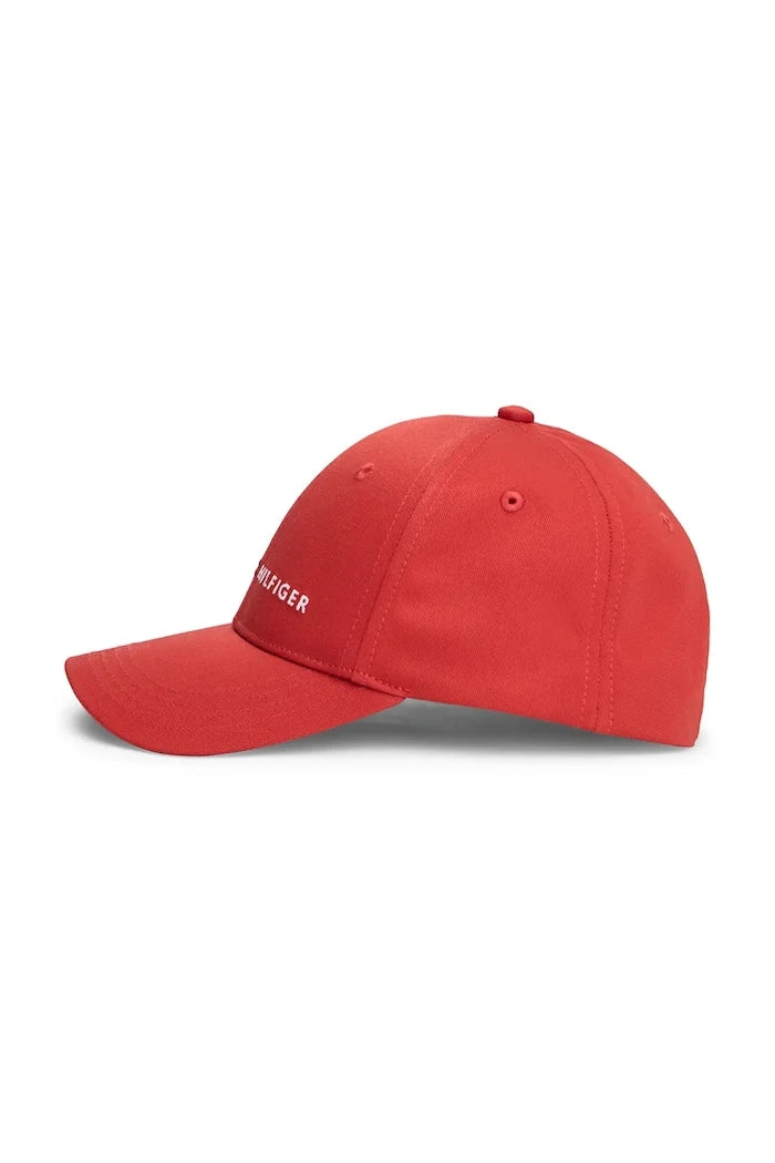 Памучна шапка с козирка Tommy Hilfiger