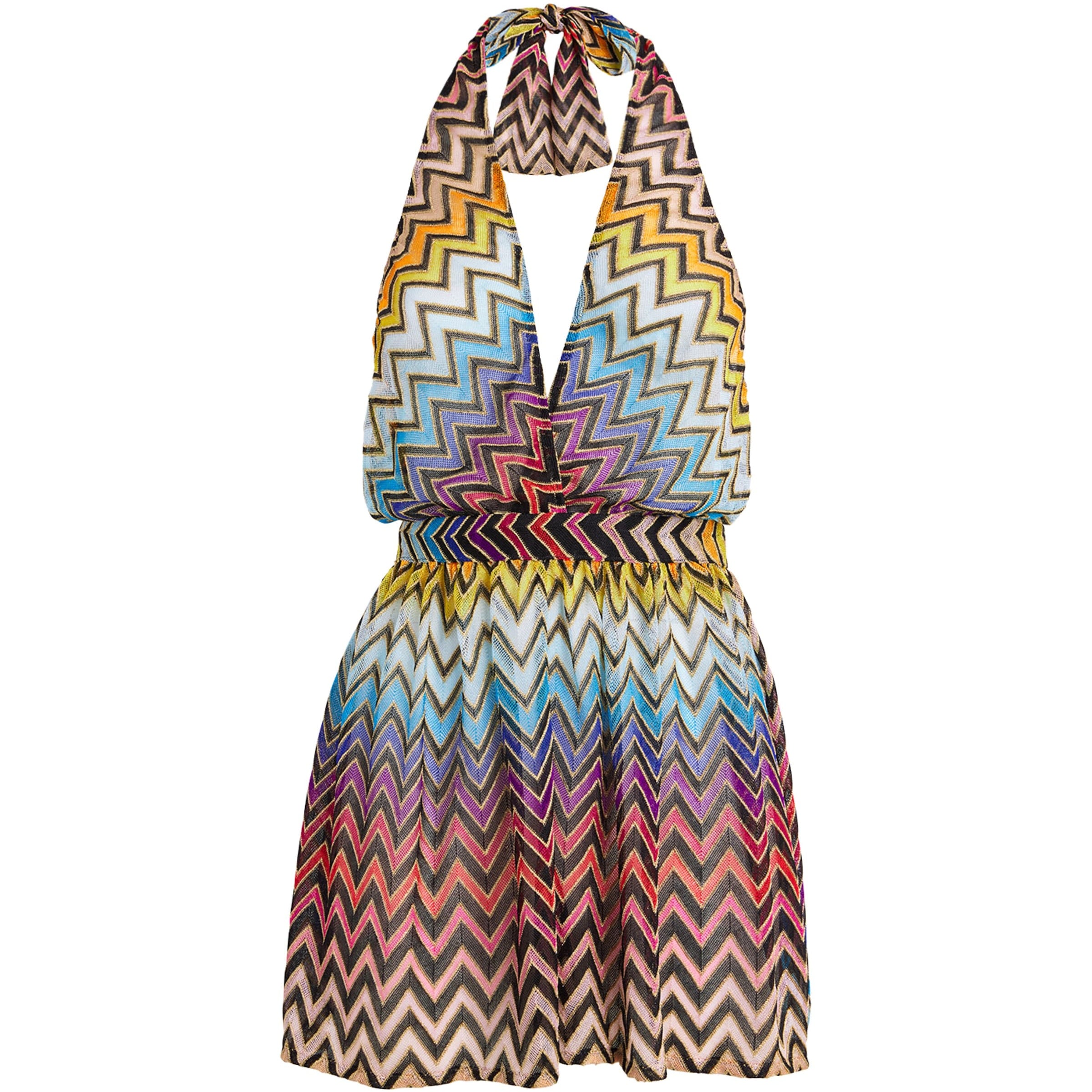Missoni Multi Zigzag Halterneck Playsuit