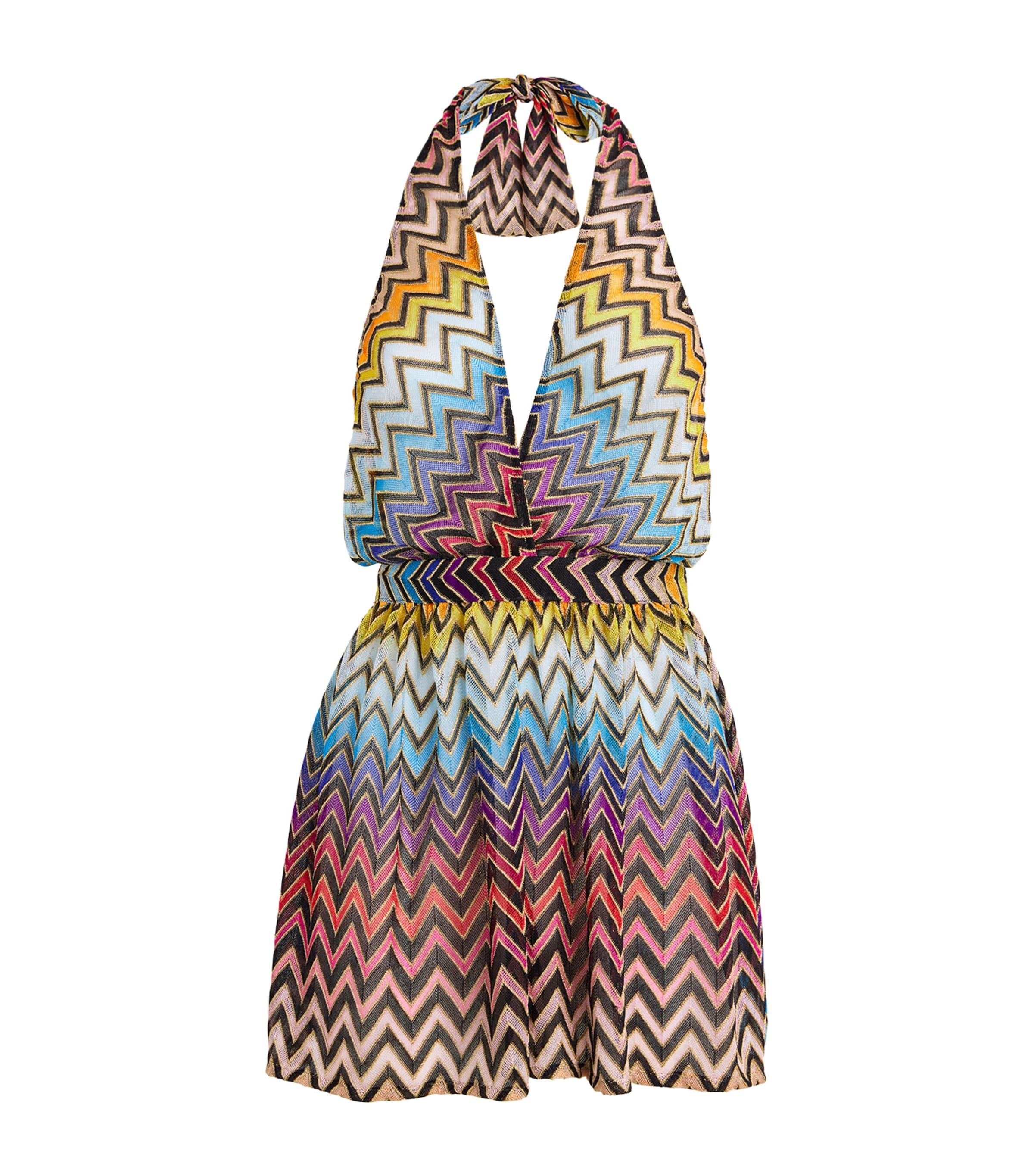 Missoni Multi Zigzag Halterneck Playsuit