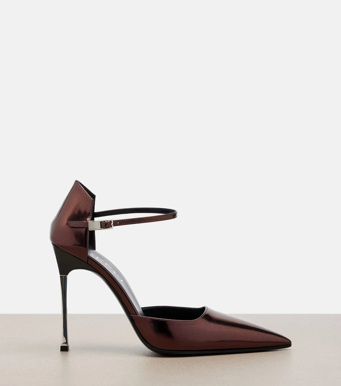 Gucci - Bombshell metallic leather pumps
