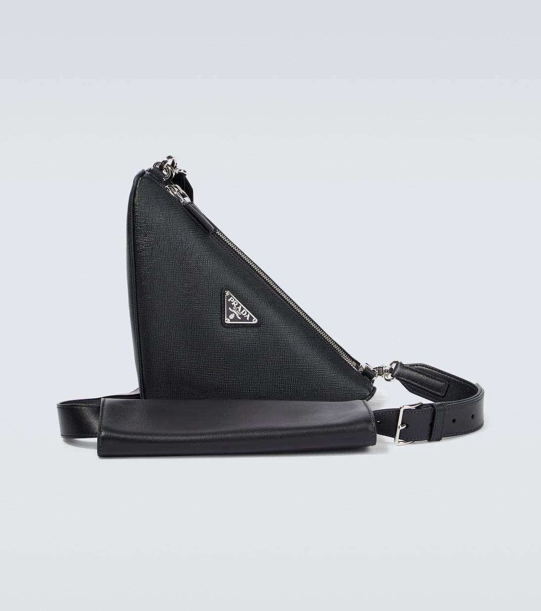Prada - Triangle Saffiano leather shoulder bag