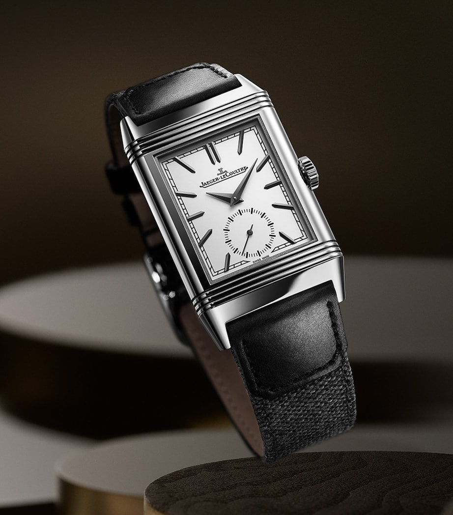 Jaeger-LeCoultre Stainless Steel Reverso Tribute Small Seconds Watch 27.4mm
