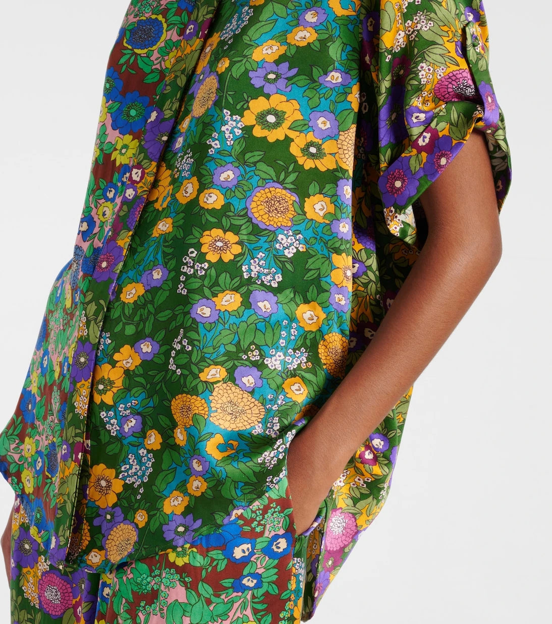 Alémais - Printed silk satin shirt