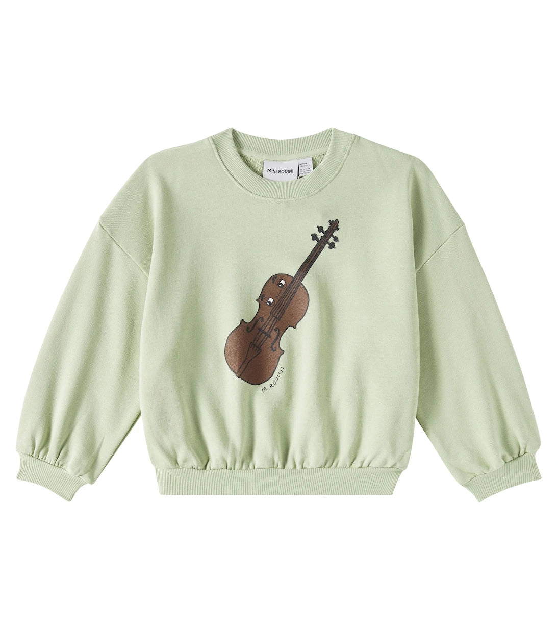 Mini Rodini - Violin cotton jersey sweatshirt