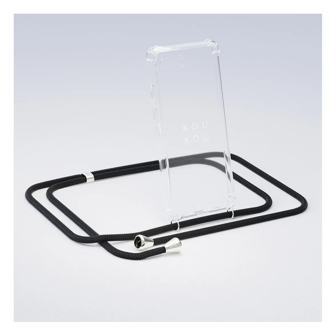 Xouxou - Black Smartphone Necklace | Black