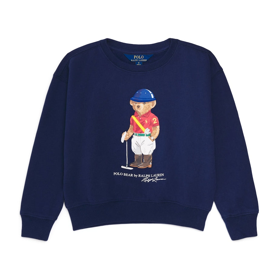 Ralph Lauren Kids Cotton Fleece Polo Bear Sweatshirt (7-14 Years)
