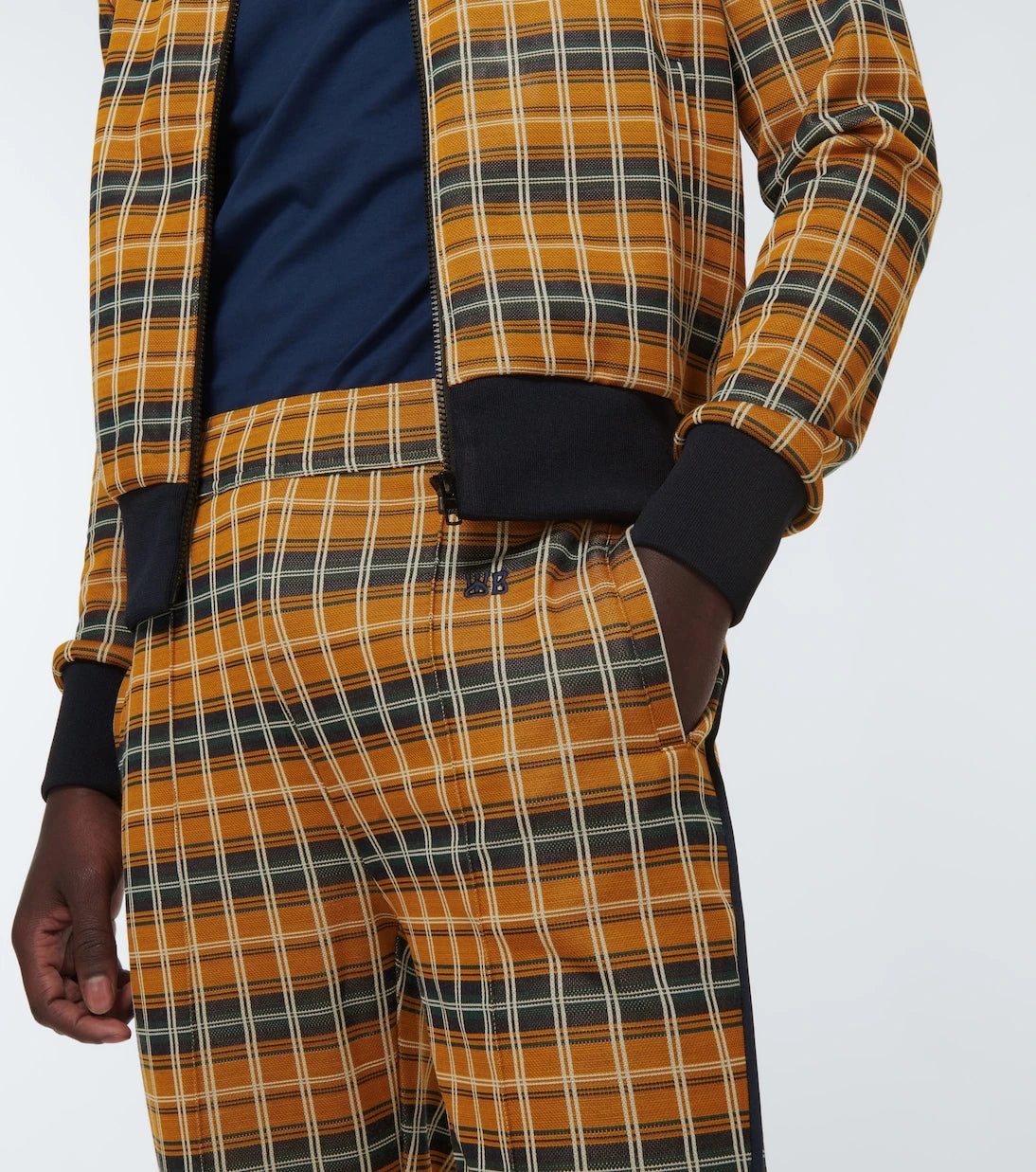 Wales Bonner - Samuel checked track pants