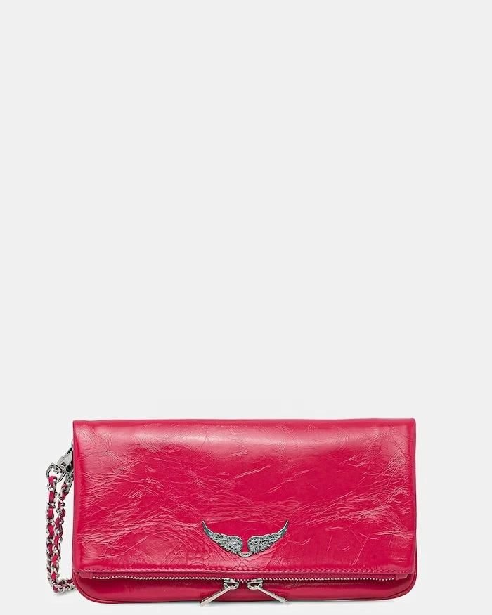 Кожена чанта ZADIG&VOLTAIRE ROCK VINTAGE PATENT