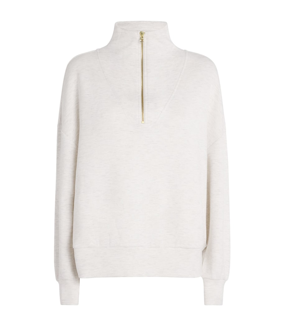 Varley Ivory DoubleSoft Hawley Half-Zip Sweatshirt
