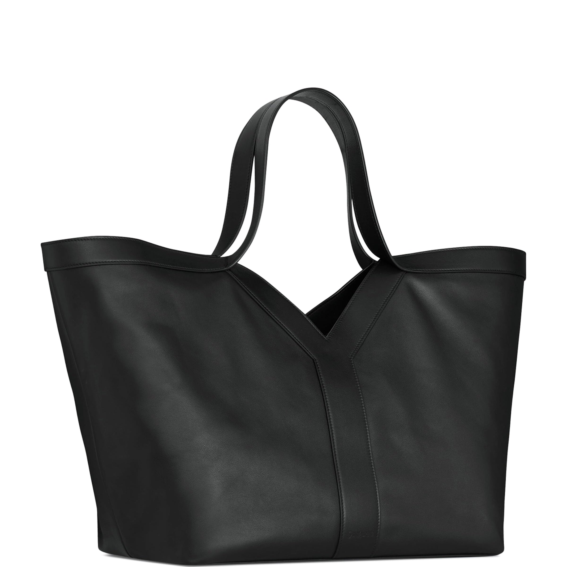Leather Y Tote Bag