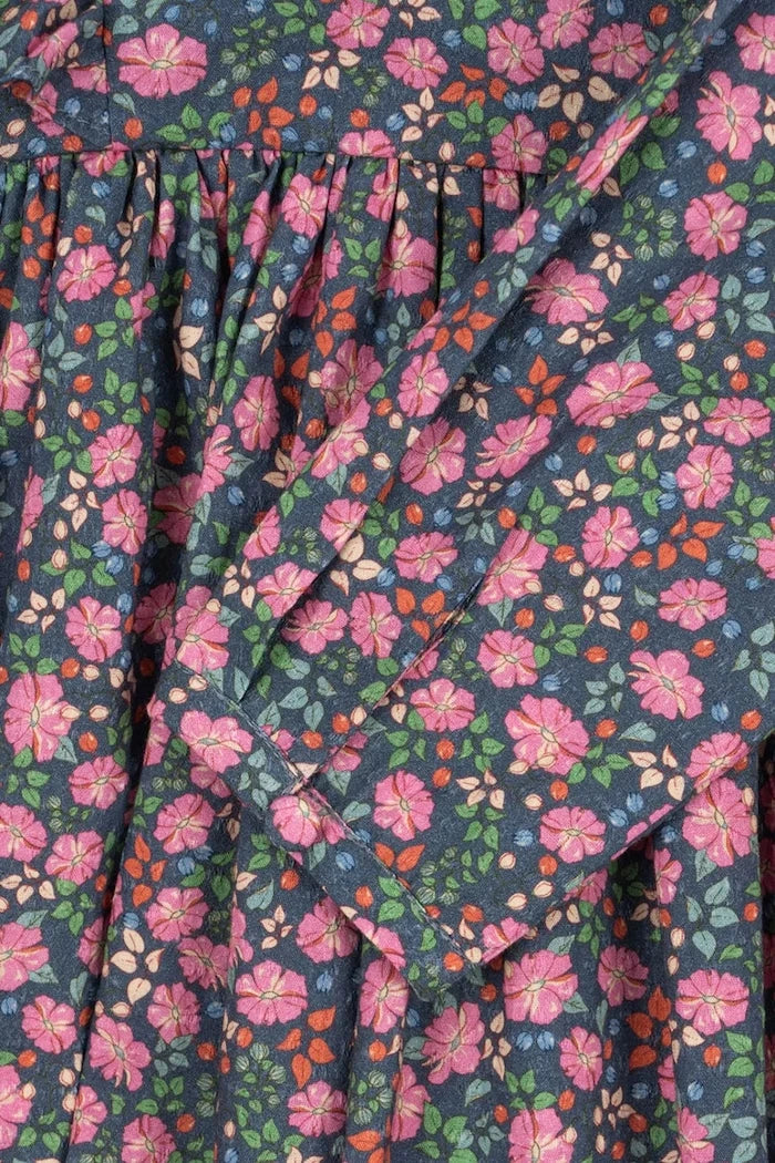 Konges Sløjd CIANNA LS BOW DRESS GOTS Çocuk Pamuk Elbise